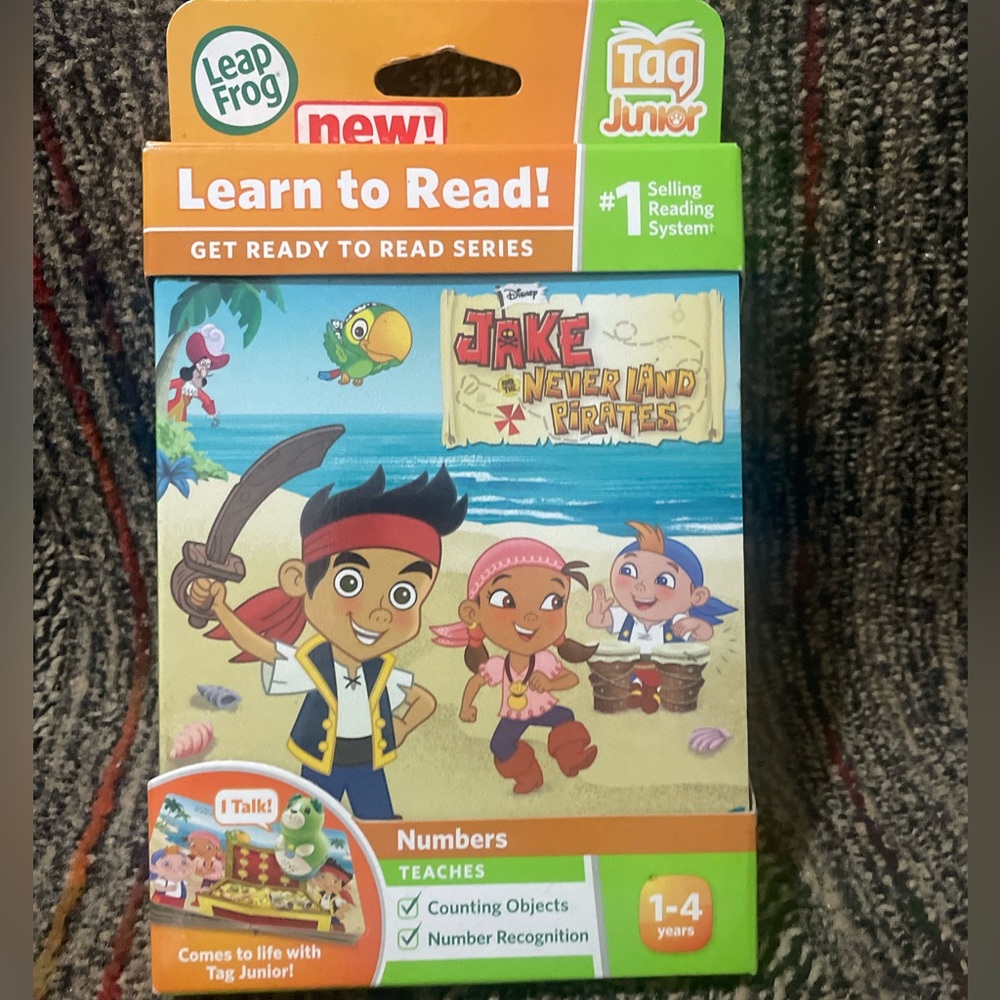 Leap Frog Tag Jr Jake and the Netherland Pirates Numbers
